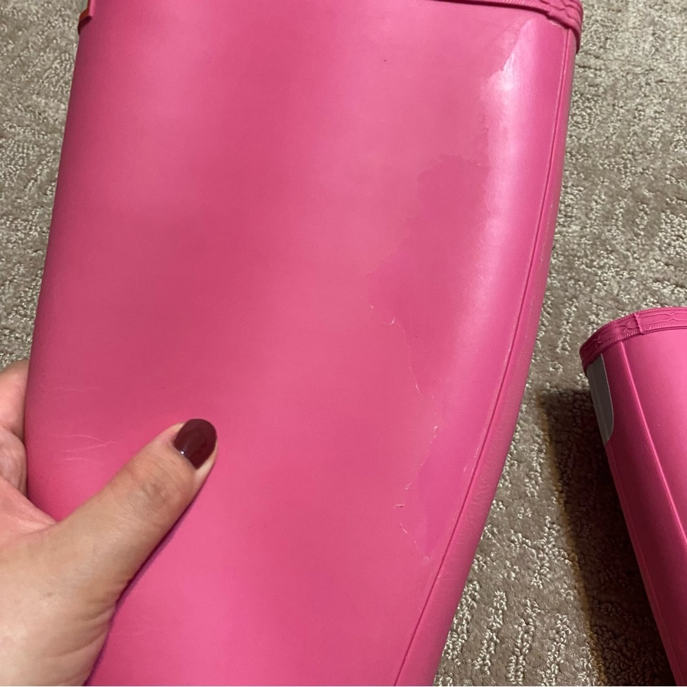 {Hunter} Original Short Rain Boots | Matte Pink ~ Size 5 - Picture 16 of 16